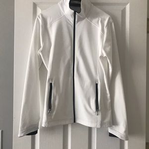 Knit athletic jacket